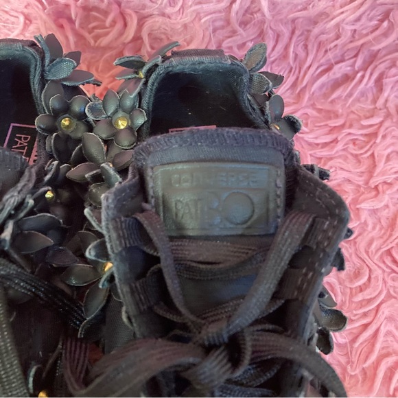 Converse X PatBo Chuck Taylor Studs & Flower Sneakers Black Size 6.5 - Picture 12 of 15
